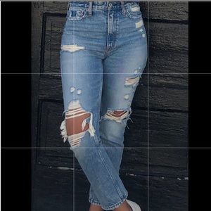 Abercrombie High Rise Mom Jeans